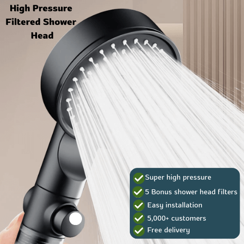 Hausehold™ Pressure Boost Filtered Shower Head