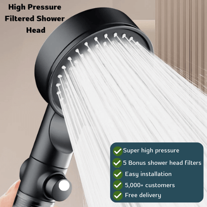 Hausehold™ Pressure Boost Filtered Shower Head